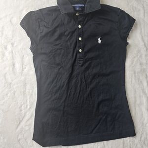 Ralph Lauren Sport Small Black Polo S Women’s fitted made in Peru